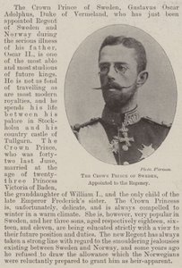 Der Kronprinz von Schweden, zum Regenten ernannt von English Photographer