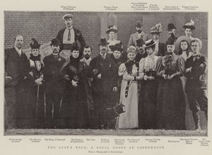 Die Reise des Zaren, eine königliche Gruppe in Kopenhagen von English Photographer