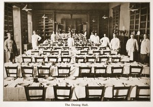 Der Speisesaal, Donington Hall, Illustration aus Deutsche Gefangene in Großbritannien (Fotogravur) von English Photographer