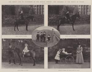 Die direkte Thronfolge des britischen Throns, die Kinder des Prinzen von Wales von English Photographer