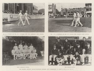 Das unentschiedene Cricket-Match zwischen Oxford und Cambridge in Lords, 4., 5. und 6. Juli von English Photographer