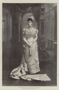 Die Herzogin von York im Empfangszimmer der Königin von English Photographer