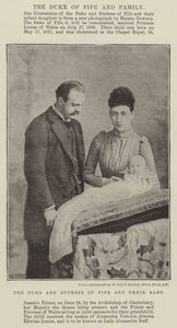 Der Herzog und die Herzogin von Fife und ihr Baby von English Photographer