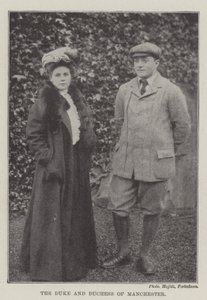 Der Herzog und die Herzogin von Manchester von English Photographer