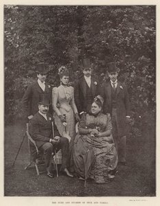 Der Herzog und die Herzogin von Teck und Familie