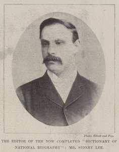 Der Herausgeber des nun abgeschlossenen Dictionary of National Biography, Herr Sidney Lee von English Photographer