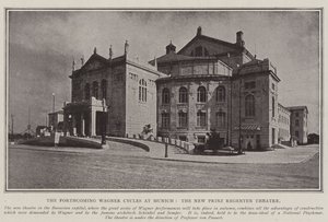 Die bevorstehenden Wagner-Zyklen in München, das neue Prinzregententheater von English Photographer