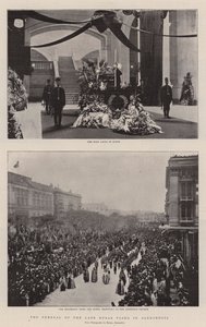 Das Begräbnis des verstorbenen Nubar Pascha in Alexandria von English Photographer