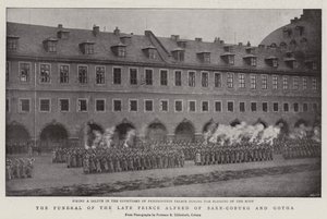 Die Beerdigung des verstorbenen Prinzen Alfred von Sachsen-Coburg und Gotha von English Photographer