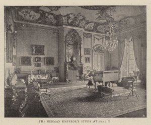 Das Arbeitszimmer des deutschen Kaisers in Berlin von English Photographer