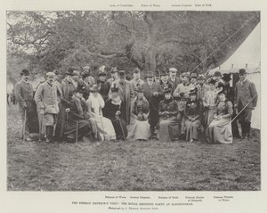 Der Besuch des deutschen Kaisers, die königliche Jagdgesellschaft in Sandringham von English Photographer