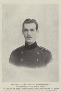Der Großherzog Michael Alexandrowitsch, Thronfolger des russischen Throns von English Photographer