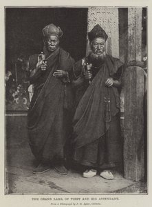 Der Großlama von Tibet und sein Begleiter von English Photographer