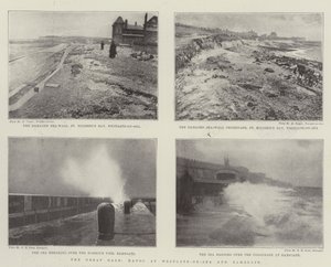 Der große Sturm, Verwüstung in Westgate-on-Sea und Ramsgate von English Photographer