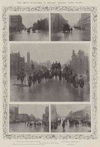Der große Regensturm in Irland, Belfast unter Wasser von English Photographer