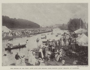 Das Henley des Westens, Regatta der Bath Avon und Bristol Ariel Ruderclubs in Saltford von English Photographer