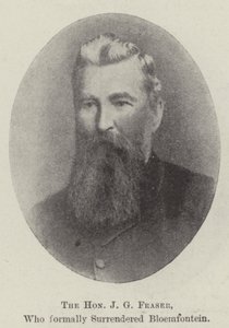 Der ehrenwerte J G Fraser, der Bloemfontein offiziell übergab von English Photographer