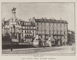 Das Hotel Beau Rivage, Genf von English Photographer