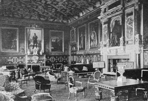 Der James I Zeichensaal, Hatfield House, veröffentlicht in The Graphic, 19. Juli 1902 von English Photographer