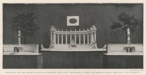 Der Kaiser und die Berliner Brunnen, die Märchen darstellen, deren Entwürfe Seine Majestät als zu aufwendig ablehnte von English Photographer