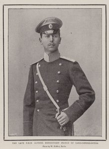 Der verstorbene HRH Alfred, Erbprinz von Sachsen-Coburg-Gotha von English Photographer