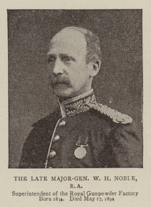 Der verstorbene Generalmajor W H Noble, RA von English Photographer