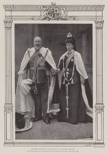 Das neueste Porträt von König Edward VII. und Königin Alexandra von English Photographer