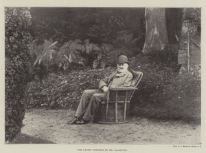 Das neueste Porträt von Mr. Gladstone von English Photographer