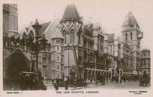 Die Gerichtsgebäude, London von English Photographer