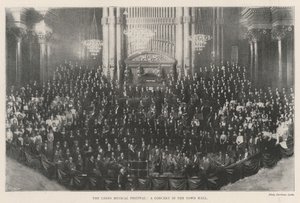 Das Leeds Musikfestival, ein Konzert im Rathaus von English Photographer