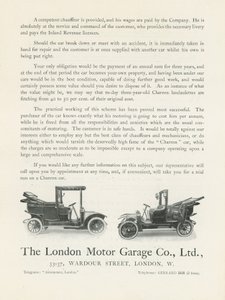Die London Motor Garage Co von English Photographer