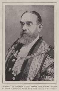 Der Lord Mayor von London, Alderman Frank Green, der kraft seines Amtes zum ersten Geheimrat einer neuen Regentschaft berufen wird von English Photographer