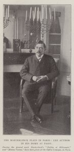 Die Maeterlinck-Stücke in Paris, der Autor in seinem Haus in Passy von English Photographer