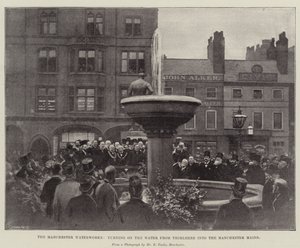 Die Manchester Wasserwerke, das Wasser von Thirlmere in die Manchester Hauptleitungen einschalten von English Photographer