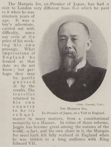 Der Marquis Ito, Ex-Premier von Japan, auf Besuch in England von English Photographer