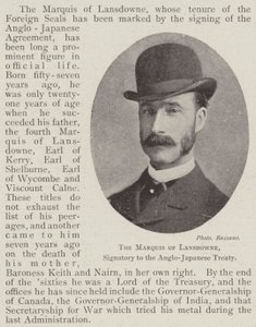 Der Marquis von Lansdowne, Unterzeichner des Anglo-Japanischen Vertrags von English Photographer