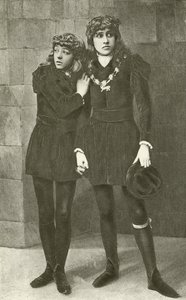 Die Fräuleins Isa Bowman und Bessie Hatton als die jungen Prinzen in Richard III (Gravur) von English Photographer