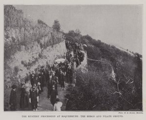 Die Mysterienprozession in Roquebrune, die Herodes- und Pilatus-Gruppen von English Photographer