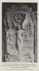 Das nationale Denkmal für Sir Gerald Portal und seinen Bruder, Kapitän Melville Raymond Portal, in der Kathedrale von Winchester von English Photographer