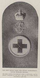 Das neue Abzeichen (1902) für die Marine-Krankenschwestern von Königin Alexandra