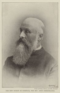 Der neue Bischof von Norwich, der Reverend John Sheepshanks von English Photographer