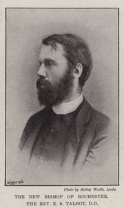 Der neue Bischof von Rochester, Reverend E. S. Talbot, DD von English Photographer