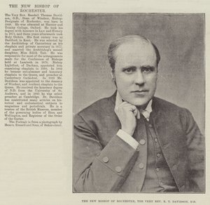 Der neue Bischof von Rochester, der Hochwürdige R T Davidson, DD von English Photographer