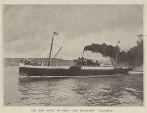 Die neue Route nach Caen, das Dampfschiff Calvados von English Photographer