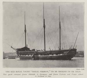 Die alte königliche Yacht Royal George, soll abgebrochen oder verkauft werden von English Photographer
