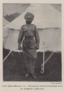 Der einzige indische VC, Risaldar Ram Elxander Rao, 1. Bombay Lancers von English Photographer