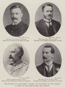 Die Eröffnung des Parlaments, Antragsteller und Unterstützer der Antwort auf die Thronrede von English Photographer