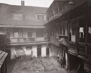 The Oxford Arms in Warwick Lane, 1875, aus Historic London Buildings von Alfred und John Bool und Henry Dixon