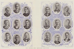 Das Bootsrennen Oxford und Cambridge
