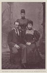 Die Prinzessin von Wales mit Prinz Charles von Dänemark und Prinzessin Maud von Wales von English Photographer